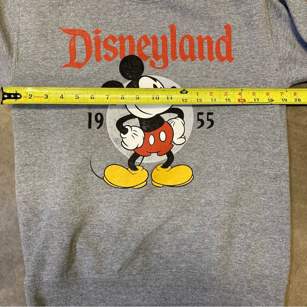 DISNEY Classic Vintage Inspired 1955 Mickey Mouse Gray Crewneck Size S - Picture 6 of 7